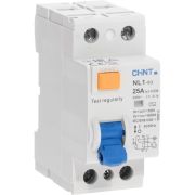 Выключатель дифференциального тока NL1-63 2P 25А 30мА 6кА тип AC (DB) (R)