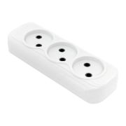 Колодка 3 гнезда без заземления 10 А Эксперт