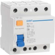 Выключатель дифференциального тока NL1-63 4P 63А 30мА 6кА тип AC (DB) (R)