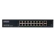Коммутатор неуправляемый 16 портов RJ45/SFP 10 100 Мб/с PoE 292Вт
