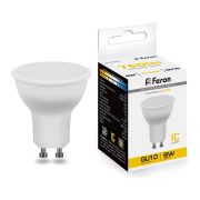 Лампа светодиодная LED 9вт 230в GU10 теплый