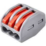 Клемма соединительная  3-контактная Elеctrodeel ED 222-413-b6, сечение 0,08-4,0 мм2, 32А/400В (упаковка 6 штук)