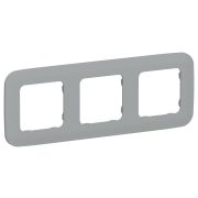 FLITE ARTISTIC Рамка 3-местная РУ-3-А-ФлС серый IEK