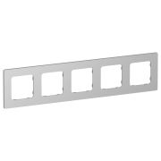 FLITE CLASSIC Рамка 5-местная РУ-5-К-ФлА алюминий IEK