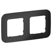 FLITE ARTISTIC Рамка 2-местная РУ-2-А-ФлЧ черный IEK