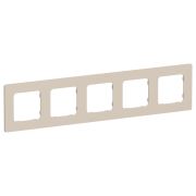 FLITE CLASSIC Рамка 5-местная РУ-5-К-ФлЛ льняной IEK