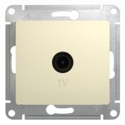 GLOSSA Розетка телевизионная TV в рамку 1дБ бежевая