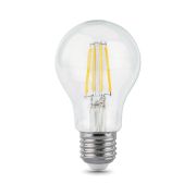 Лампа светодиодная филаментная LED 10 Вт 970 лм 4100К А60 груша нейтральный E27 AC 220В прозрачная колба Black Filament Gauss