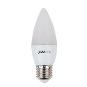Лампа светодиодная LED 7w E27 4000K свеча 230/50 Jazzway