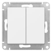ATLASDESIGN 2-клавишный переключатель, перекрестный, 2 x сх. 7, 10АХ, механизм, БЕЛЫЙ