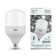 Лампа светодиодная LED 50 Вт 4400 лм 4000К цилиндр Т140 нейтральный E27 AC 220В Elementary Gauss