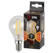 Лампа светодиодная декоративная LED 7 Вт 910Лм 2700К шар, филамент теплый E14 230В F-LED P45-7W-827-E14