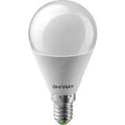 Лампа светодиодная LED 10вт Е14 белый матовый шар