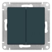 ATLASDESIGN 2-клавишный переключатель, перекрестный, 2 x сх. 7, 10АХ, механизм, ИЗУМРУД