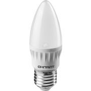 Лампа светодиодная LED 8вт E27 белый матовая свеча