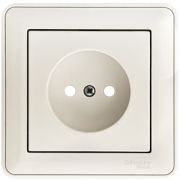 W59 Розетка скрытая без заземления  белая