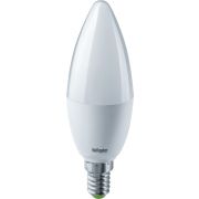 Лампа светодиодная LED 7вт E14 теплый матовая свеча