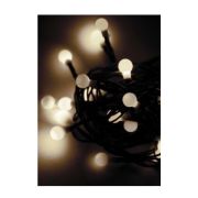 Гирлянда декоративная «Маленькие шарики cherry» 30LED 4.4м (2.9+1.5м) зел. провод IP20 тепл. бел. Космос KOC_GIR30LEDBALL_W