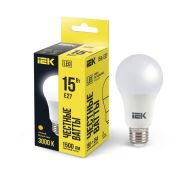 Лампа светодиодная A60 15Вт грушевидная 230В 3000К E27 IEK LLE-A60-15-230-30-E27